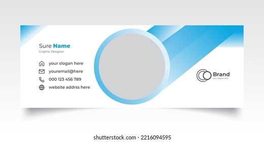 Email signature template or Creative email signature design 