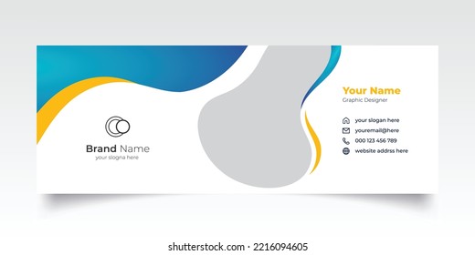 Email signature template or Creative email signature design 