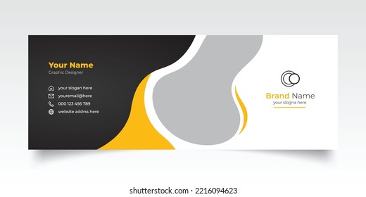 Email signature template or Creative email signature design 