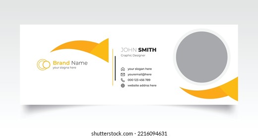 Email signature template or Creative email signature design 