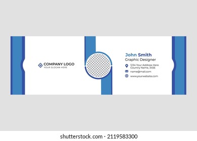 Email Signature Template deisgn illustration