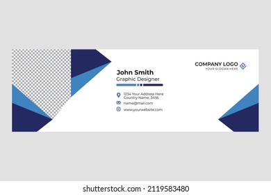 Email Signature Template deisgn illustration