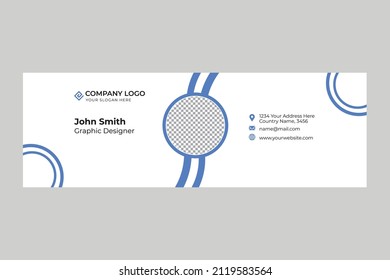 Email Signature Template deisgn illustration