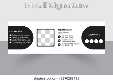 E-Mail-Signatur-Vorlage, E-Mail-Signatur-Vorlage, E-Mail-Signatur-Design, E-Mail-Signatur