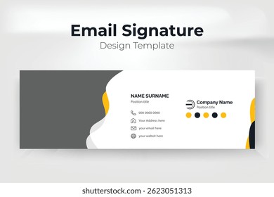 Email signature template design or Email signature