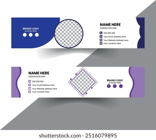 Design-Paket für E-Mail-Signatur-Vorlage für Unternehmen