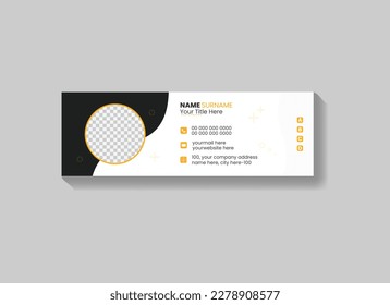 Email signature template design for business promotional