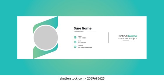 email signature template design, corporate email signature