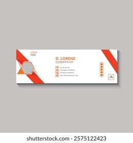 Email signature template design Corporate Modern and Professional Eye catching Email Sign.