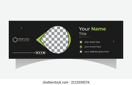 Email signature template design or Facebook cover design