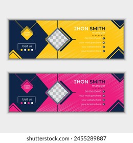 Email Signature Template Design Facebook banner design and personal social media cover design