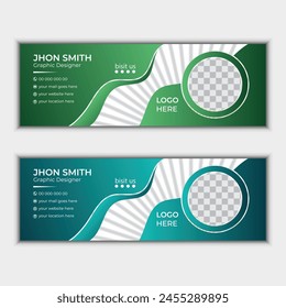 Email Signature Template Design Facebook banner design and personal social media cover design