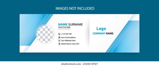 email signature template design-personal social media cover design