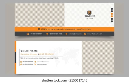 email signature template or email footer. email signature banner template.