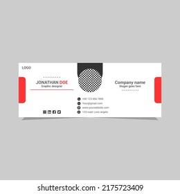 Email signature template, fully editable