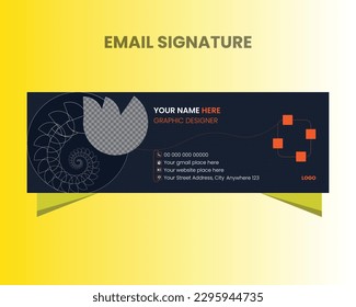 Email signature template to print ready