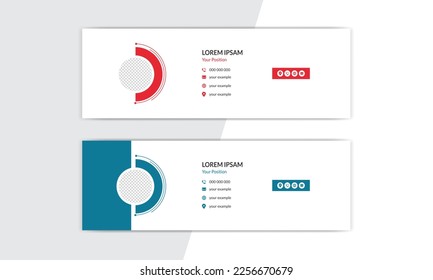 email signature template, signatures, business cards, business email, mail signature. Business email signature with modern and minimal layout.