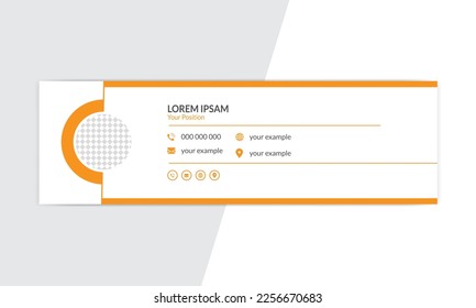 email signature template, signatures, business cards, business email, mail signature. Business email signature with modern and minimal layout.