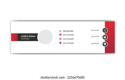 email signature template, signatures, business cards, business email, mail signature. Business email signature with modern and minimal layout.