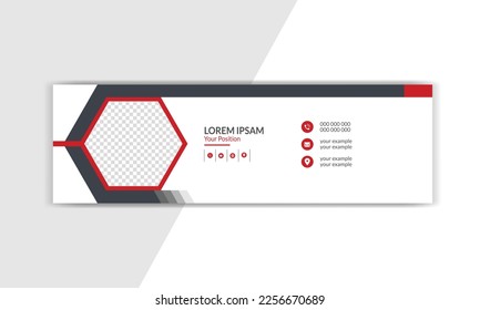 email signature template, signatures, business cards, business email, mail signature. Business email signature with modern and minimal layout.