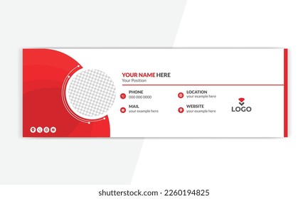 email signature template, signatures, business cards, business email, mail signature. Business email signature with modern and minimal layout.