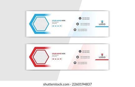 email signature template, signatures, business cards, business email, mail signature. Business email signature with modern and minimal layout.