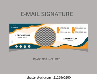 Email Signature Template Vector File.