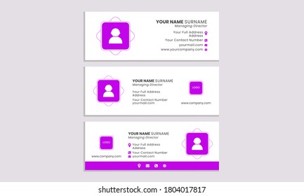 Email Signature Template for web