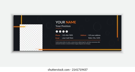 Email signatures template design layout