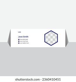 Email Signatures Template Vector Design. Professional Email Signature Template Modern and Minimal Layout.