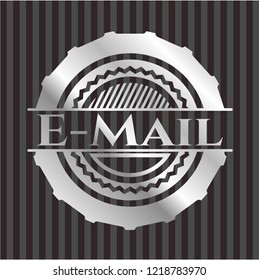 Email silver emblem or badge
