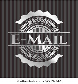 Email silver shiny emblem