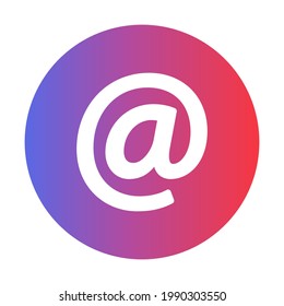 Email simple flat icon, mail support symbol. Write us concept. Vector illustration EPS10