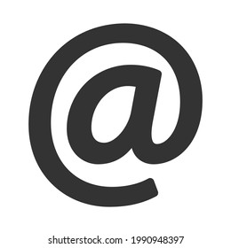 Email simple flat icon, mail support symbol. Write us concept. Vector illustration EPS10