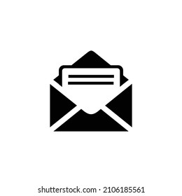 Email simple flat icon vector illustration