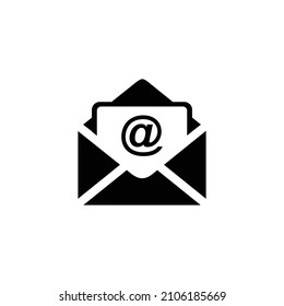 Email simple flat icon vector illustration