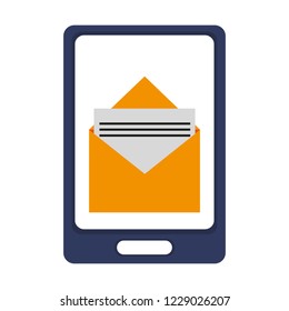 Email smartphone symbol