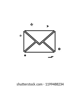 email sms mail icon vector