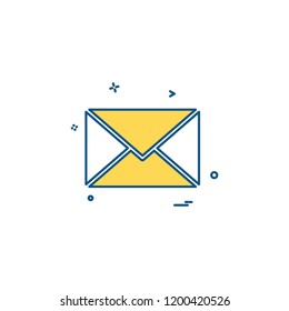 email sms mail icon vector