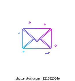 email sms mail icon vector