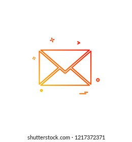 email sms mail icon vector