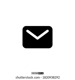 email solid icon, design inspiration vector template for interface