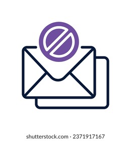 email spam dual tone icon. vector icon for your website, mobile, presentation, and logo design.
