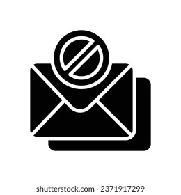 E-Mail-Glyph-Symbol. Vektorsymbol für Ihre Website, Ihr Handy, Ihre Präsentation und Ihr Logo-Design.
