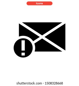email spam icon isolated sign symbol vector illustration - high quality black style vector icons
