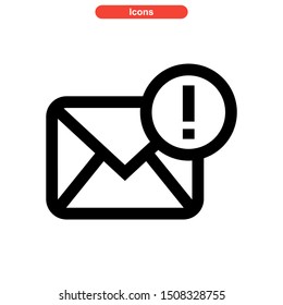 email spam icon isolated sign symbol vector illustration - high quality black style vector icons
