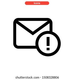 email spam icon isolated sign symbol vector illustration - high quality black style vector icons
