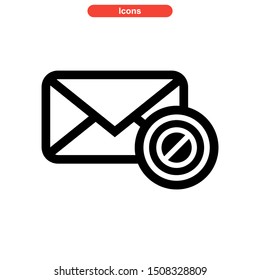 email spam icon isolated sign symbol vector illustration - high quality black style vector icons
