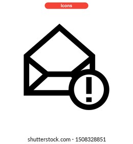email spam icon isolated sign symbol vector illustration - high quality black style vector icons
