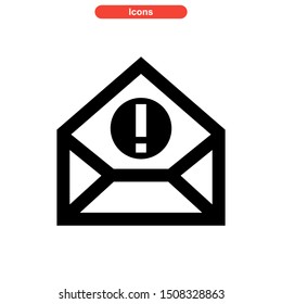 email spam icon isolated sign symbol vector illustration - high quality black style vector icons
